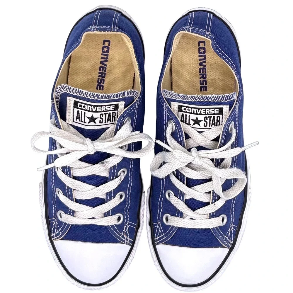 Converse Chuck Taylor All Star Low Top Blue‎ Canvas Youth Shoes 351177F Size 3Y